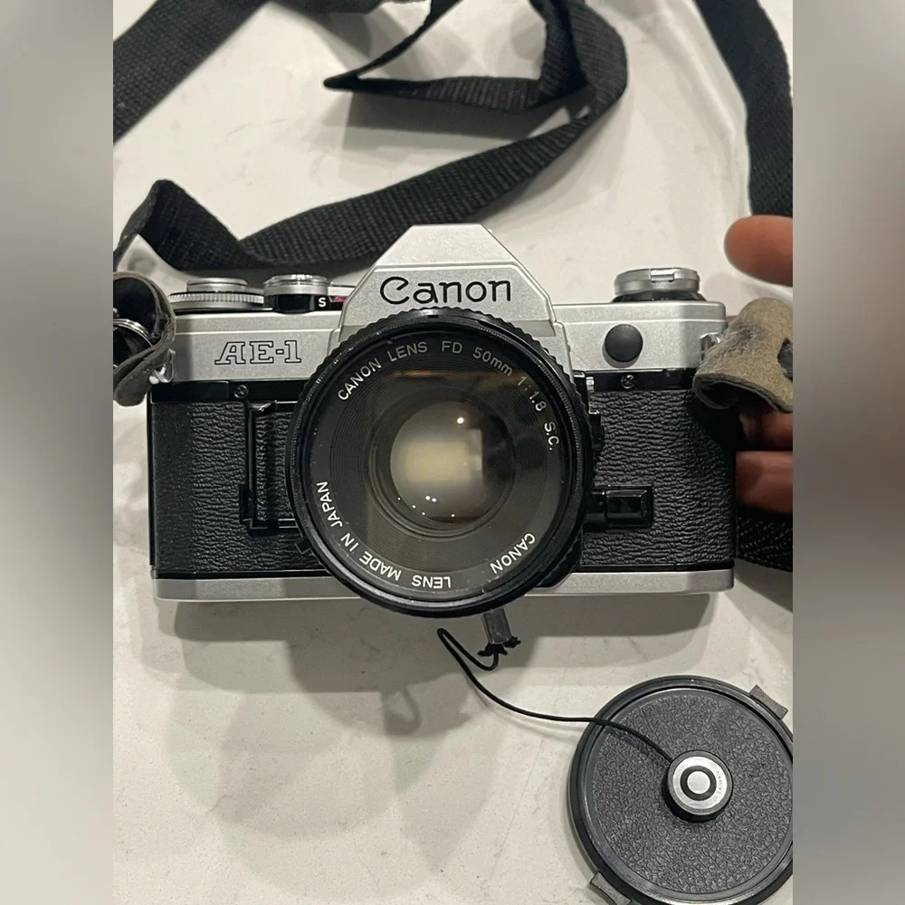 Canon AE-1 Program Black / Lens FD 50mm f/1.4 Excellent+5 SLR From Japan